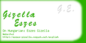 gizella eszes business card